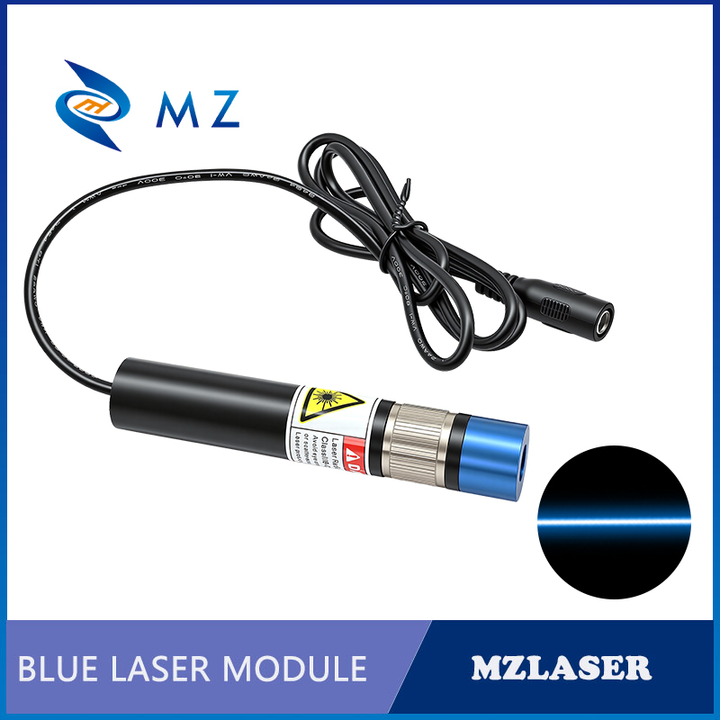 Industrial Blue Laser - Lensa Powell Fokus Dapat Disesuaikan D18mm