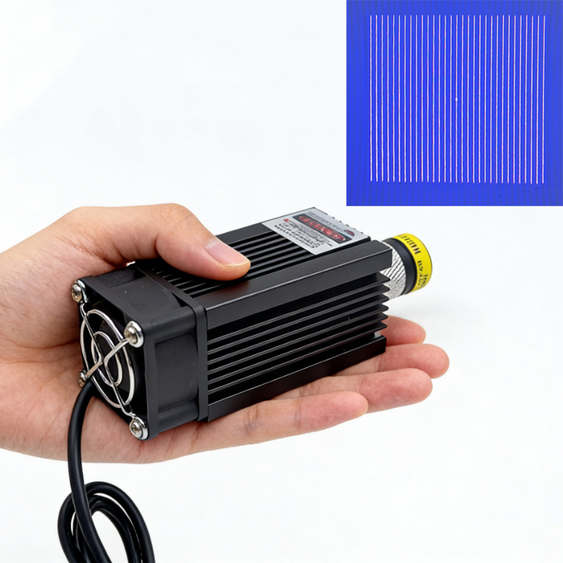 Industrial Blue Laser - Modul Laser Garis Biru 450nm DOE