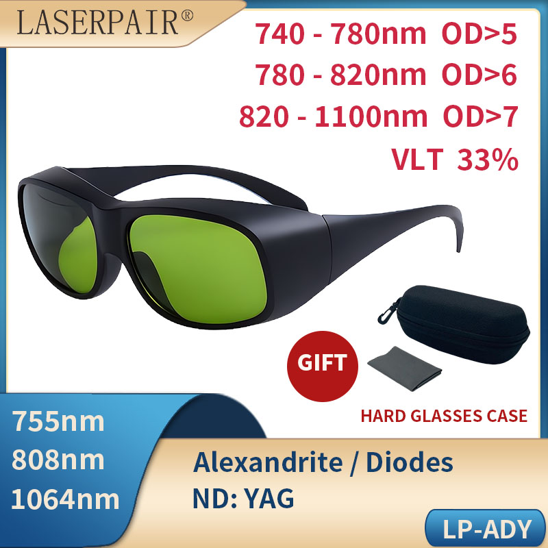 Laser Safety Goggles - Kacamata Pengaman Laser Inframerah LaserPair 755/808/1064nm,