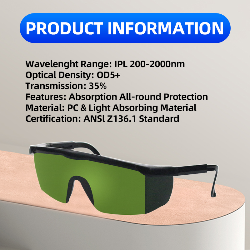 Laser Safety Goggles - 1 Buah Kacamata Pelindung Laser 200nm-2000nm