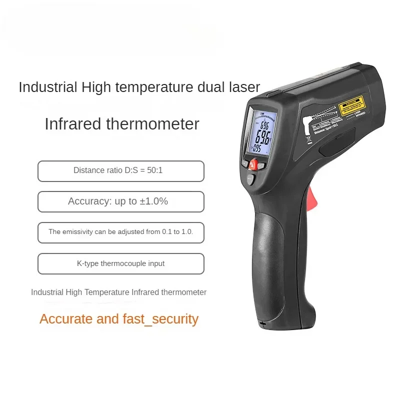Industrial Laser Brands - Termometer Inframerah Profesional True RMS DT-8868H
