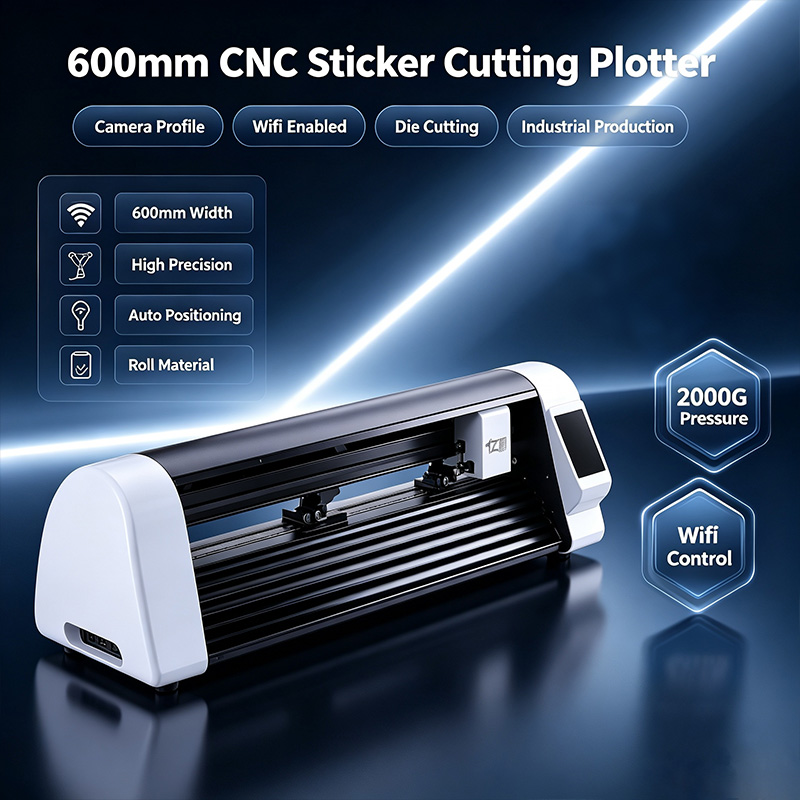 Industrial Laser Cutter - Mesin Pemotong Stiker Laser CNC 600mm,