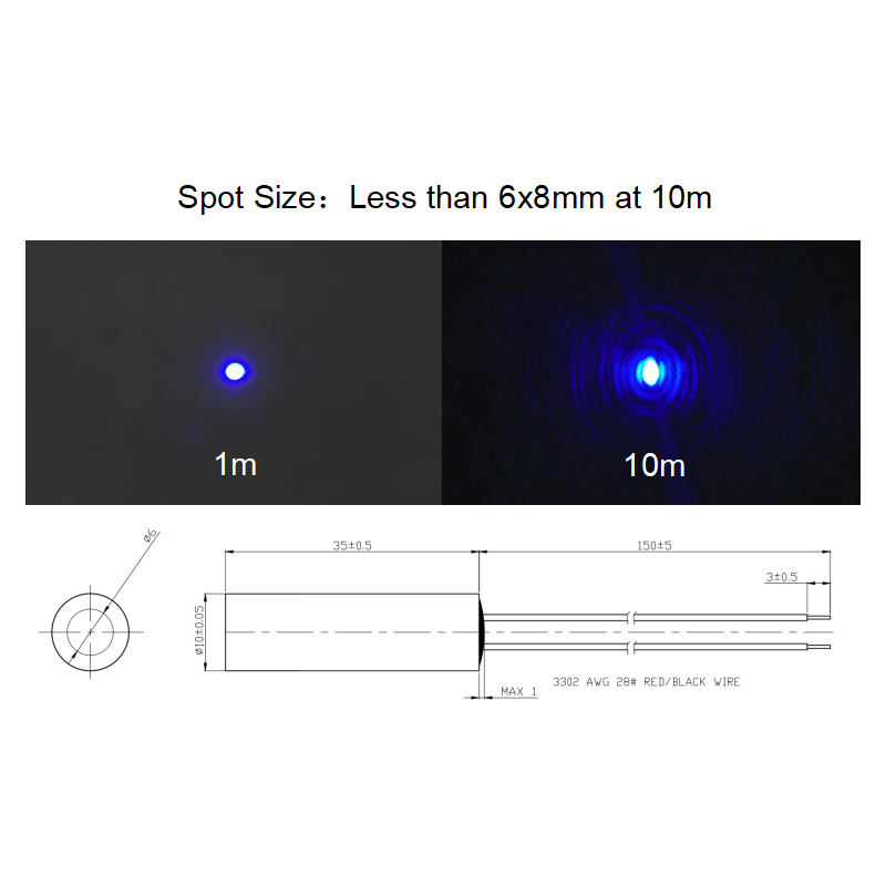 Modul Dioda Laser Titik Biru K - Industrial Blue Laser ulasan dan harga