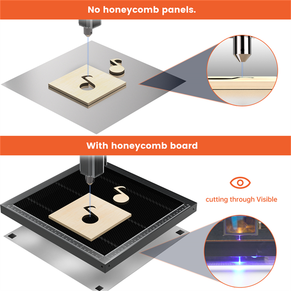 Meja Kerja Laser Panel Sarang  - Industrial Laser Cutter ulasan dan harga