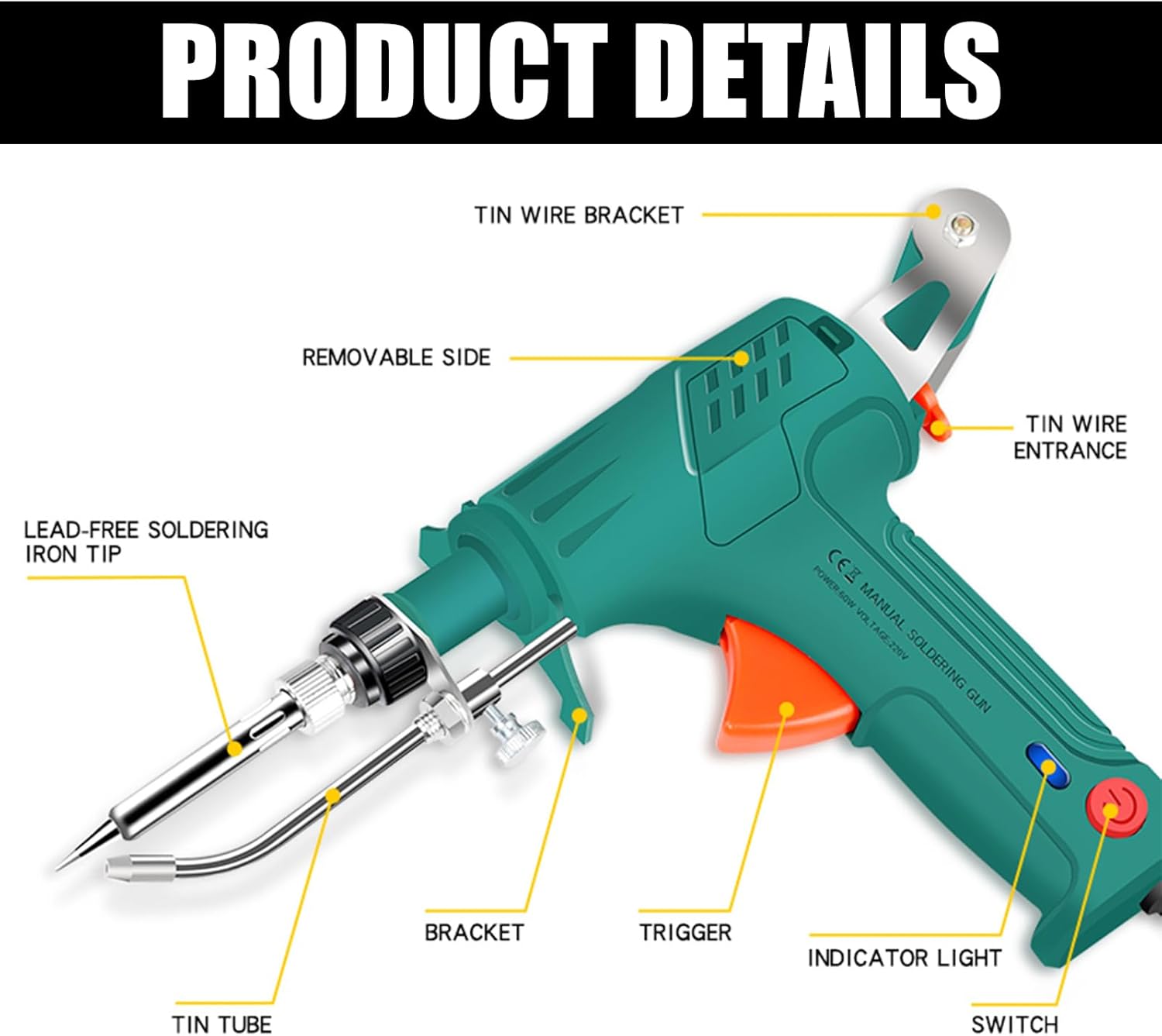 Set Pistol Solder Listrik 60W  - Industrial Laser Welding Tool ulasan dan harga
