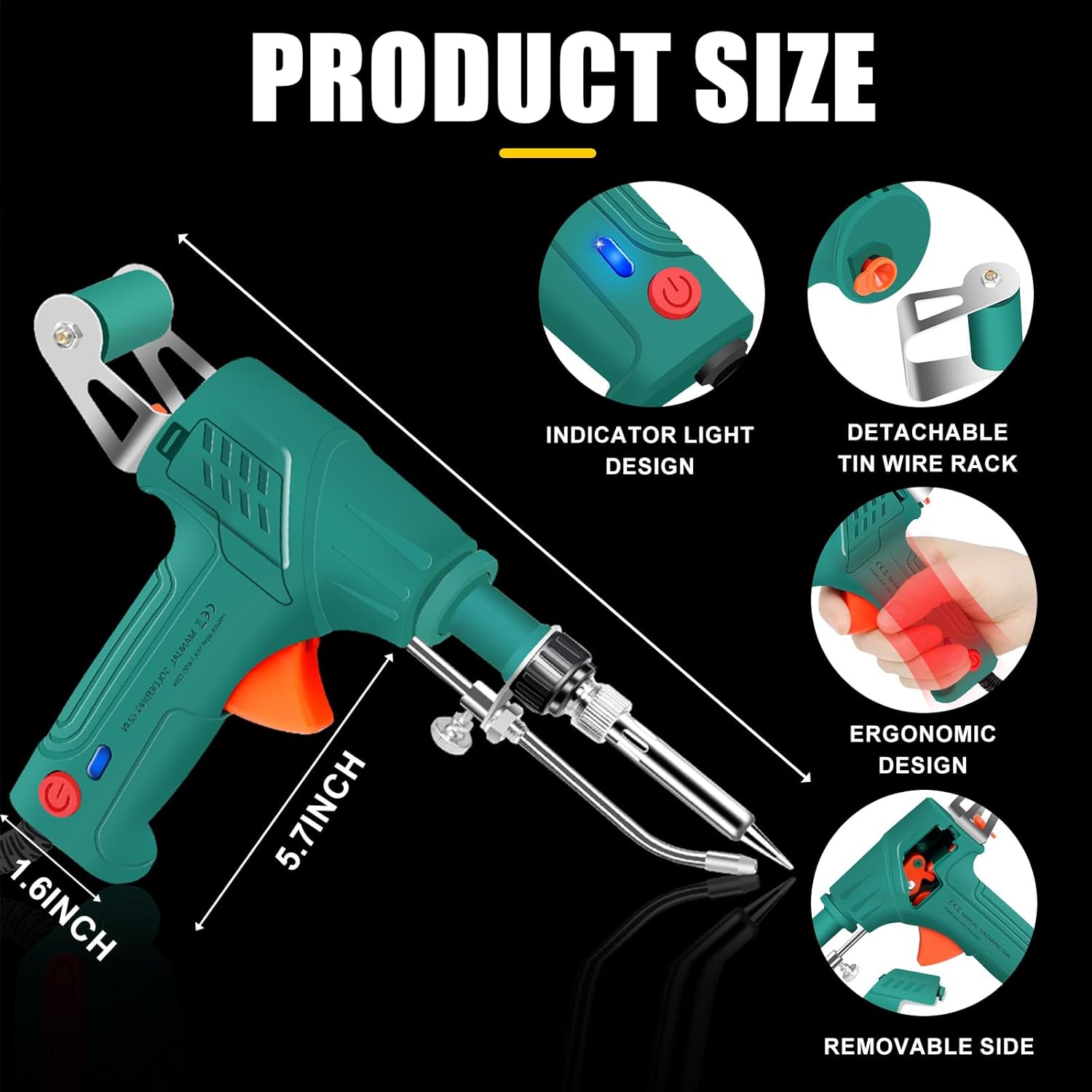 Set Pistol Solder Listrik 60W  - Industrial Laser Welding Tool ulasan dan harga