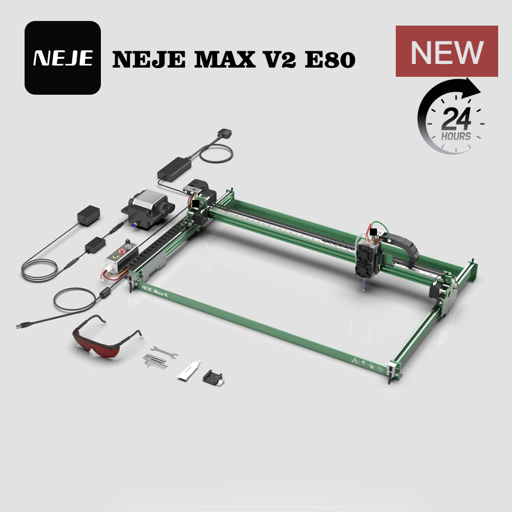 NEJE MAX V2 E80 80W 455nm Mesi - Industrial Grade Laser ulasan dan harga